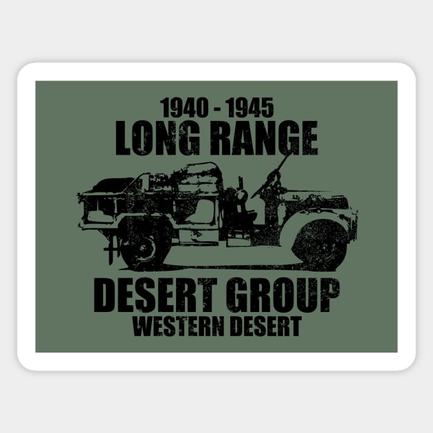 Long Range Desert Group (distressed) Sticker by Firemission45